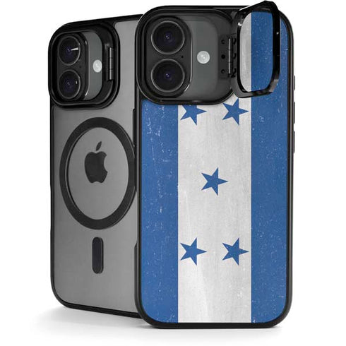 Honduras Flag Distressed iPhone 17 Kickstand Case