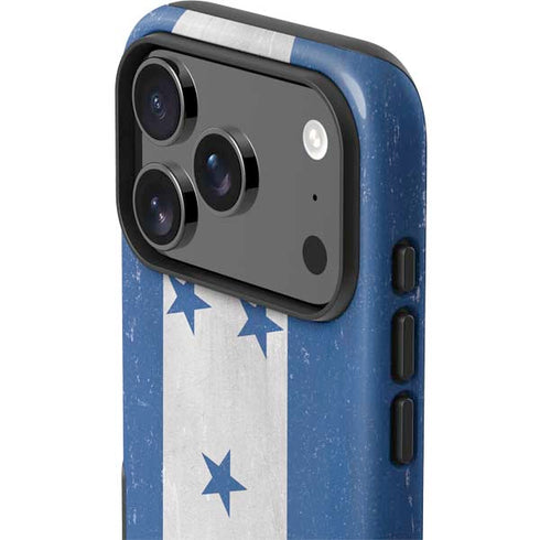 Honduras Flag Distressed iPhone 17 Pro Impact Case