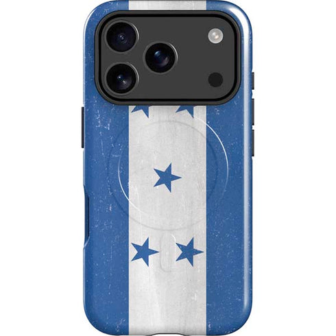 Honduras Flag Distressed iPhone 17 Pro Magsafe Impact Case
