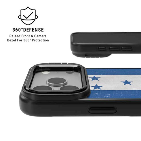 Honduras Flag Distressed iPhone 17 Pro Max Kickstand Case