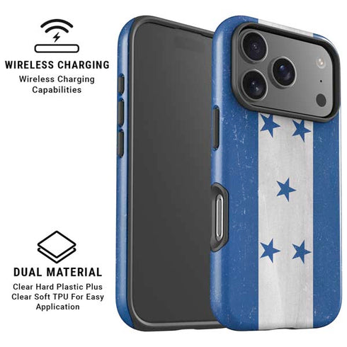 Honduras Flag Distressed iPhone 17 Pro Max Magsafe Impact Case