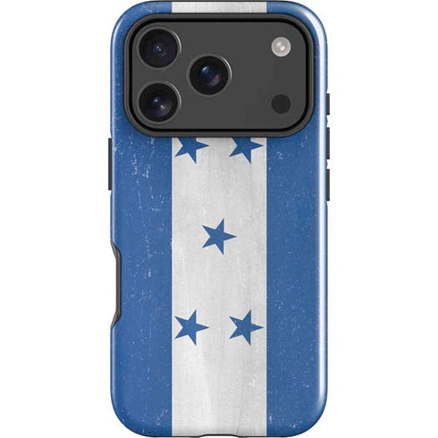Honduras Flag Distressed iPhone 18 Pro Impact Case