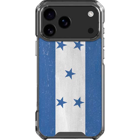 Honduras Flag Distressed iPhone 18 Pro Max Clear Case
