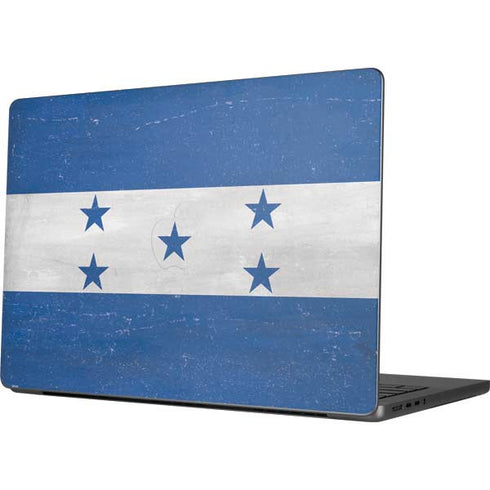 Honduras Flag Distressed Apple MacBook Pro 14-inch Skin