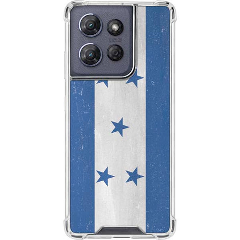 Honduras Flag Distressed Moto G Stylus 5G (2025) Clear Case