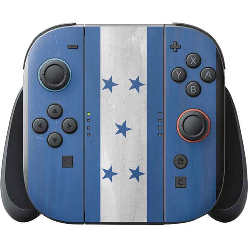 Honduras Flag Distressed Nintendo Switch 2 (2025) with Joy-Con Skin