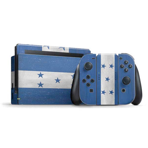 Honduras Flag Distressed Nintendo Skins