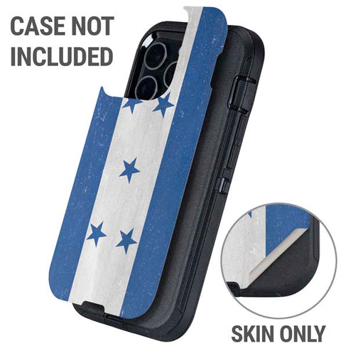 Honduras Flag Distressed Otterbox Defender iPhone Skin