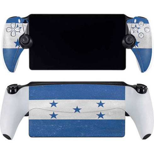 Honduras Flag Distressed PlayStation Portal Remote Player Skin