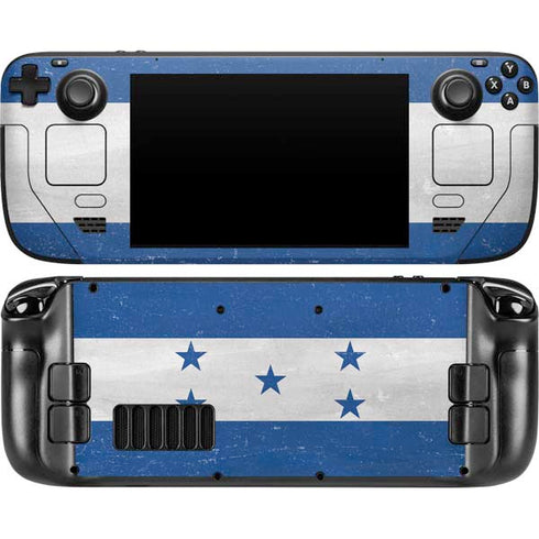 Honduras Flag Distressed Steam Deck Handheld Gaming Computer Skin