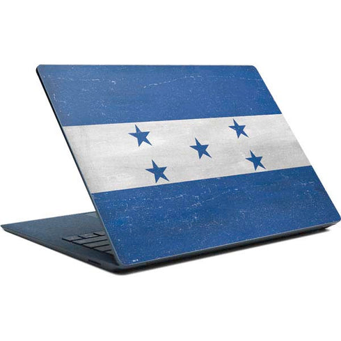 Honduras Flag Distressed Surface Laptop Skin