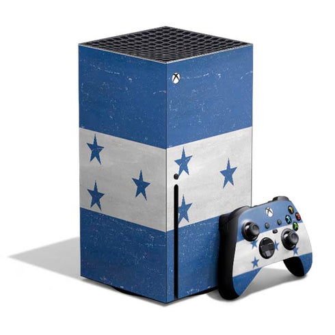 Honduras Flag Distressed Xbox Series X Skins