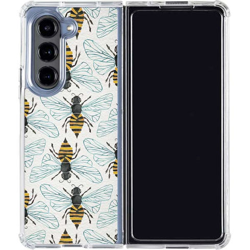 Honey Bee by Cat Coq Galaxy Z Fold5 5G Clear Case