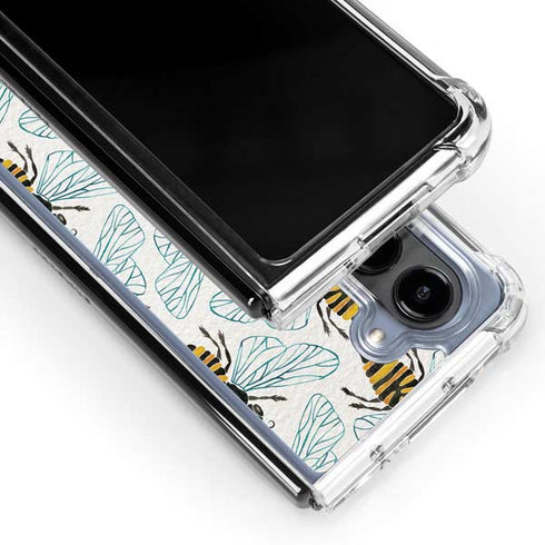 Honey Bee by Cat Coq Galaxy Z Fold5 5G Clear Case