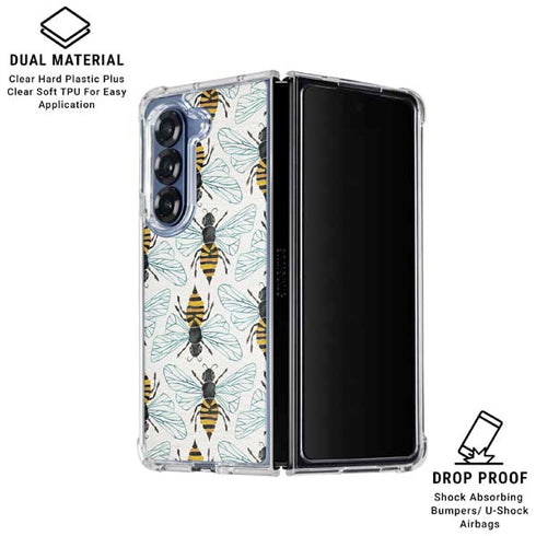 Honey Bee by Cat Coq Galaxy Z Fold6 Clear Case