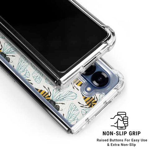 Honey Bee by Cat Coq Galaxy Z Fold6 Clear Case