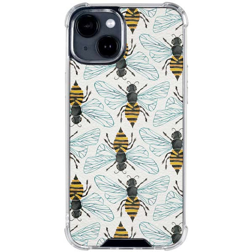 Honey Bee by Cat Coq iPhone 15 Clear Case