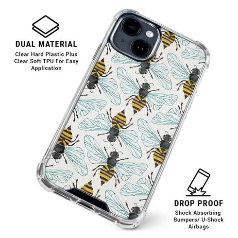Honey Bee by Cat Coq iPhone 15 Clear Case