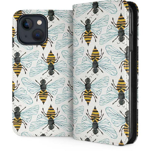 Honey Bee by Cat Coq iPhone 15 Plus Folio Case