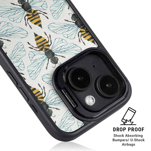 Honey Bee by Cat Coq iPhone 15 Plus Kickstand Case