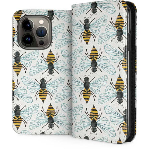 Honey Bee by Cat Coq iPhone 15 Pro Folio Case