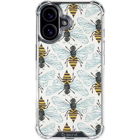 Honey Bee by Cat Coq iPhone 16 Plus Clear Case