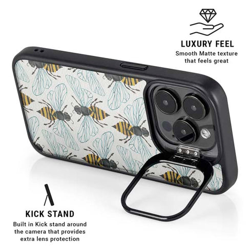 Honey Bee by Cat Coq iPhone 16 Pro Max Kickstand Case