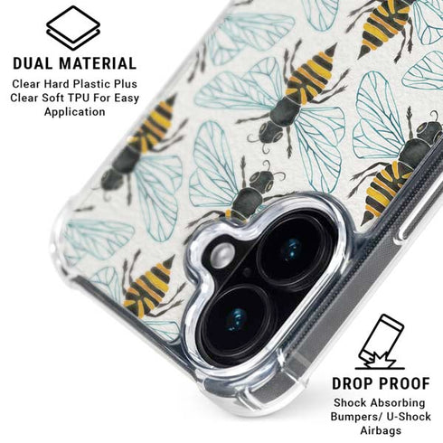 Honey Bee by Cat Coq iPhone 17 Clear Case