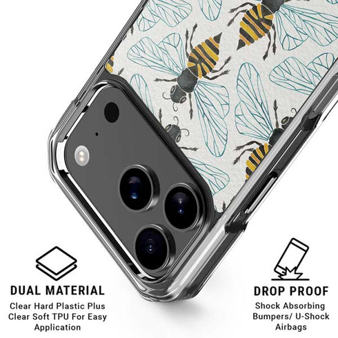 Honey Bee by Cat Coq iPhone 18 Pro Clear Case