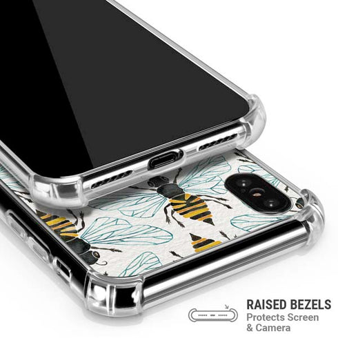 Honey Bee by Cat Coq iPhone X/XS Clear Case
