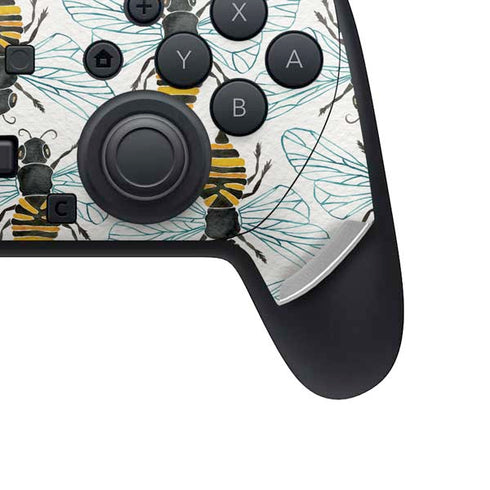 Honey Bee by Cat Coq Nintendo Switch 2 (2025) Pro Controller Skin