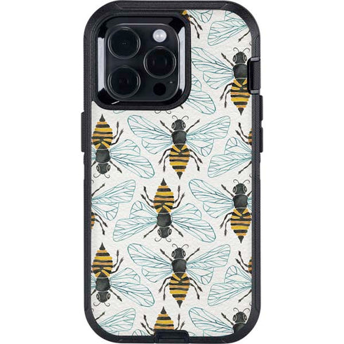 Honey Bee by Cat Coq Otterbox Defender iPhone Skin