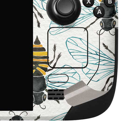 Honey Bee by Cat Coq Steam Deck Handheld Gaming Computer OLED Skin