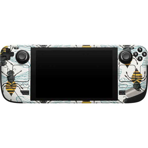 Cat Coq Honey Bee Steam Deck Handheld Gaming Computer Skin