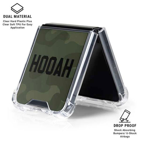 Hooah Military Galaxy Z Flip6 Clear Case