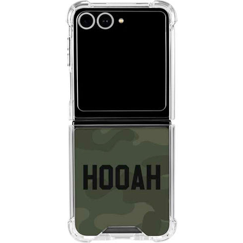 Hooah Military Galaxy Z Flip7 Clear Case