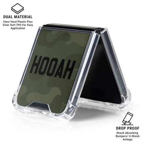Hooah Military Galaxy Z Flip7 Clear Case