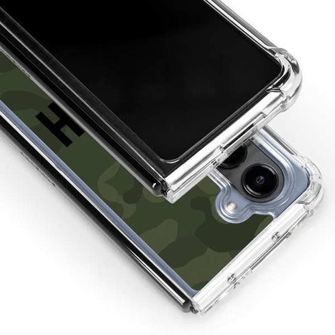 Hooah Military Galaxy Z Fold5 5G Clear Case