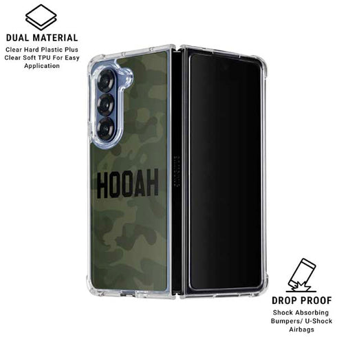 Hooah Military Galaxy Z Fold7 Clear Case