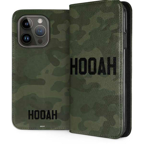 Hooah Military iPhone 15 Pro Folio Case