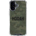 Hooah Military iPhone 16 Clear Case