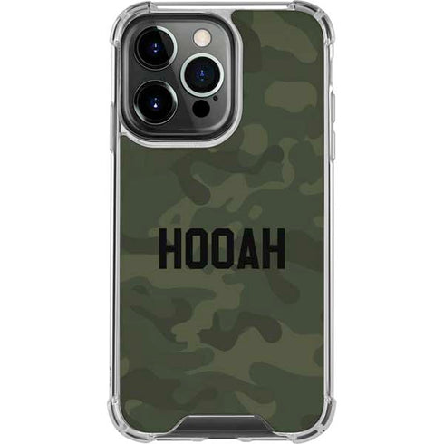 Hooah Military iPhone 16 Pro Clear Case