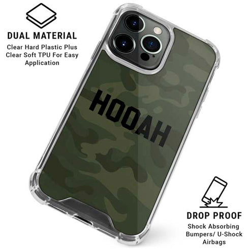 Hooah Military iPhone 16 Pro Clear Case