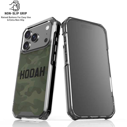 Hooah Military iPhone 17 Pro Clear Case