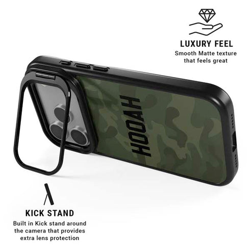Hooah Military iPhone 17 Pro Max Kickstand Case