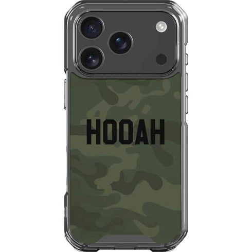 Hooah Military iPhone 18 Pro Clear Case