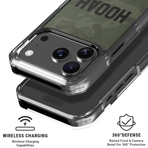 Hooah Military iPhone 18 Pro Clear Case