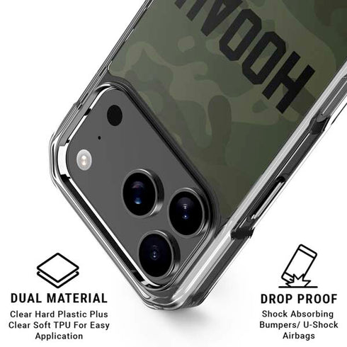 Hooah Military iPhone 18 Pro Clear Case