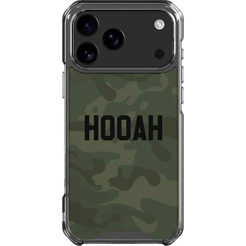 Hooah Military iPhone 18 Pro Max Clear Case