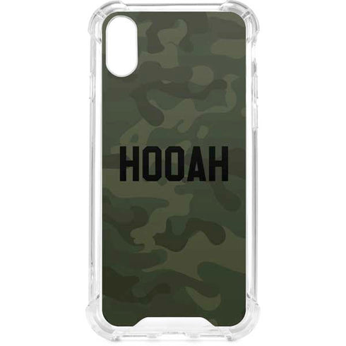 Hooah Military iPhone XS Clear Case